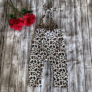 Little girls Cheetah romper soo soft!